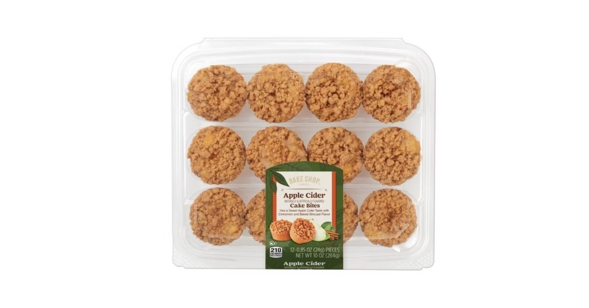 bake shop apple cider cake bites