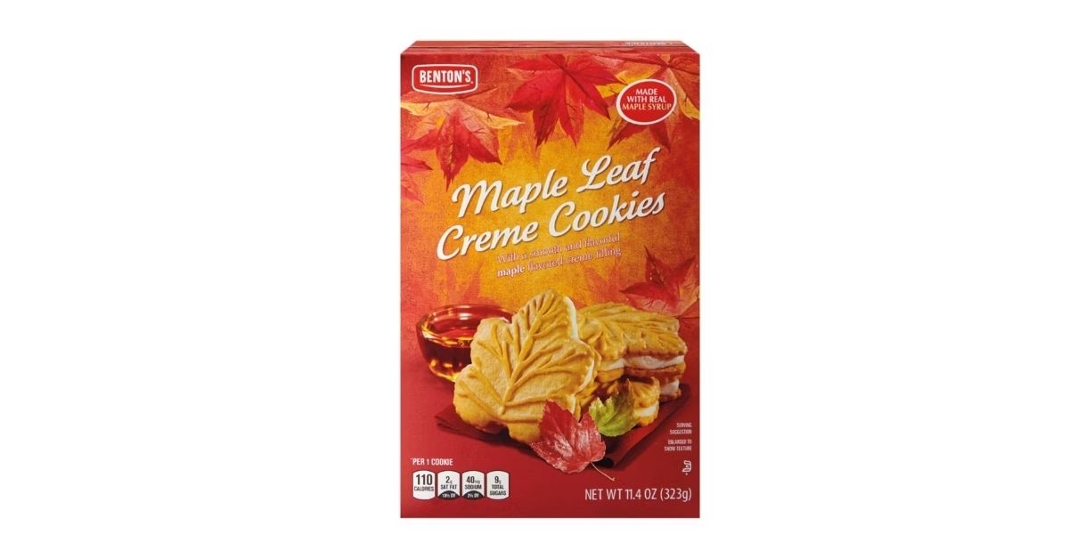 bentons maple leaf creme cookies