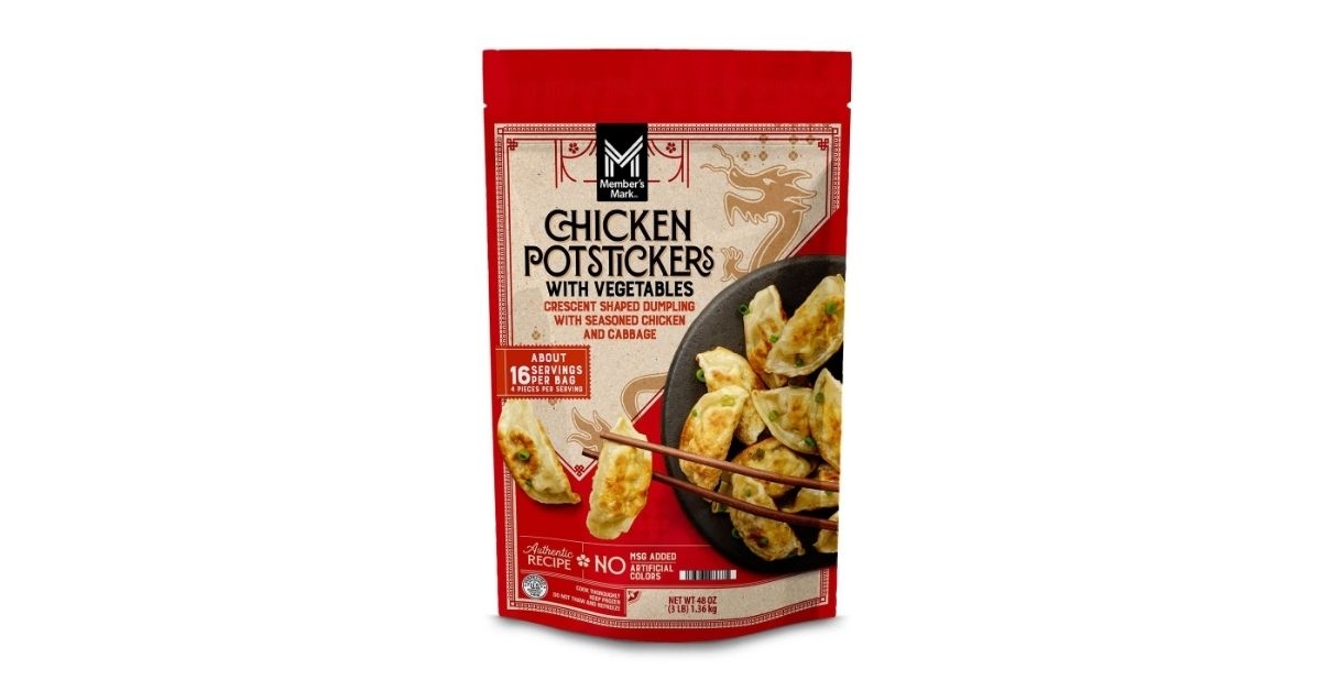 a pack of chicken potstickers