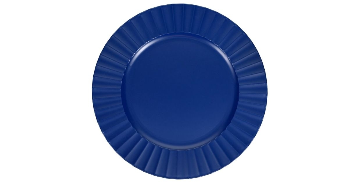 cobalt blue charger plate