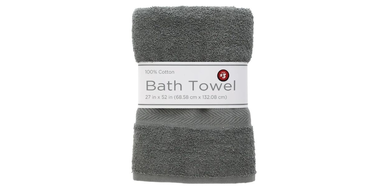 grey cotton bath towels