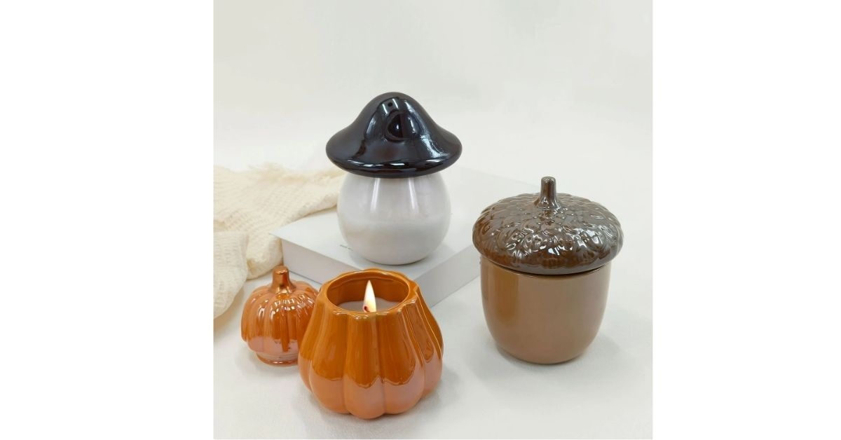 decorative ceramic harvest candles