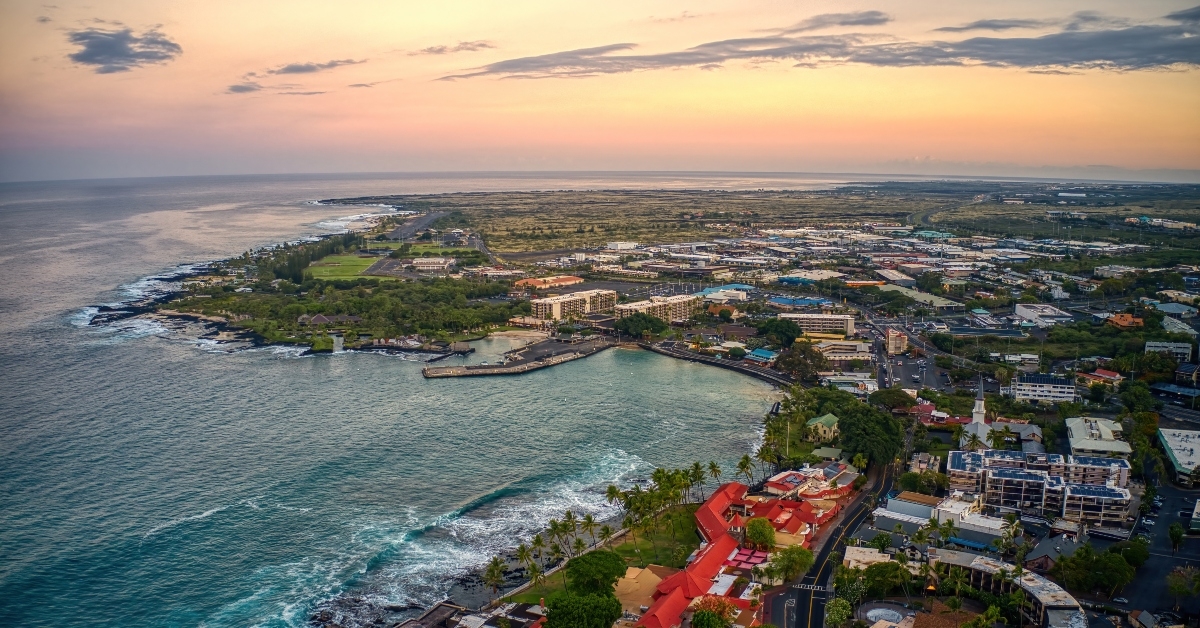 kailua kona at sunrise