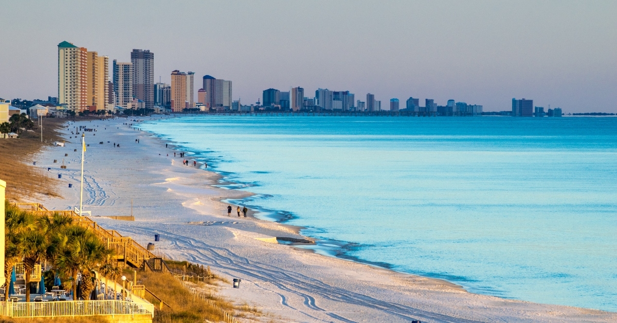 panama city beach coastline