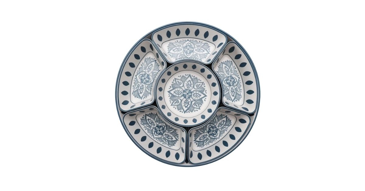 bamboo melamine serving platter
