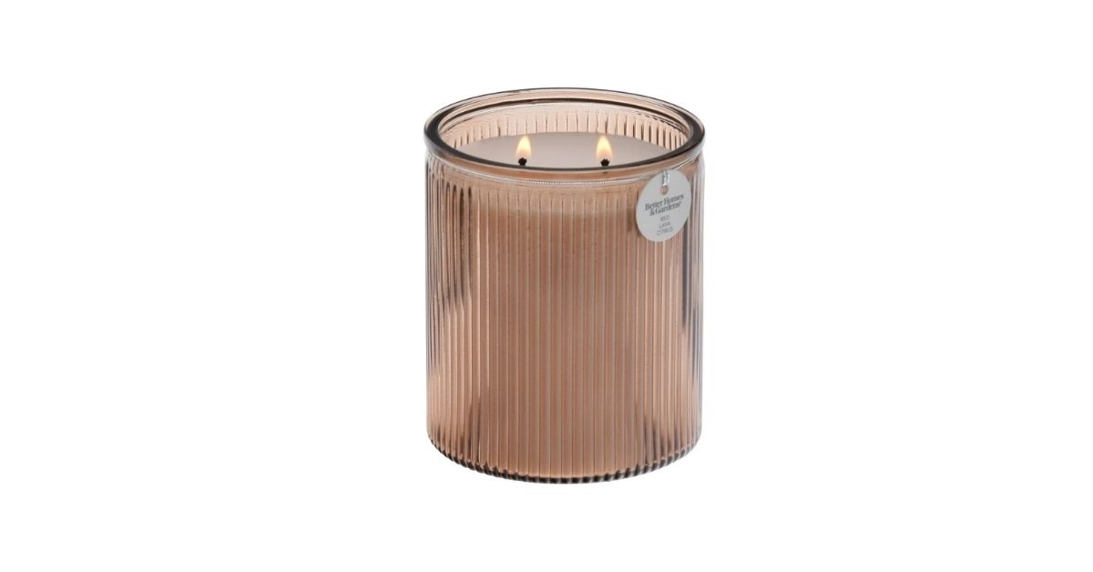 red lava citrus candle