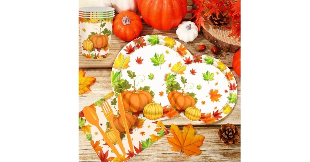 maple leaf disposable party supplies