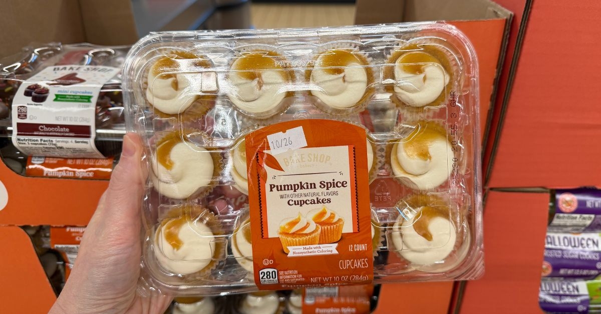 pumpkin spice flavored mini cupcakes