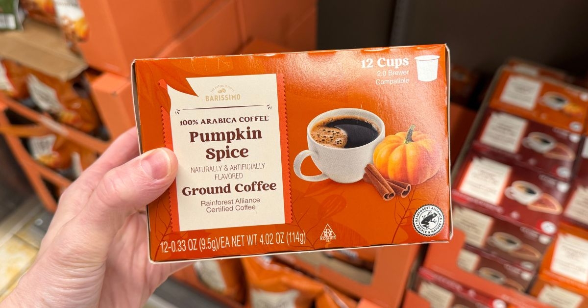 barissimo pumpkin spice ground coffee cups