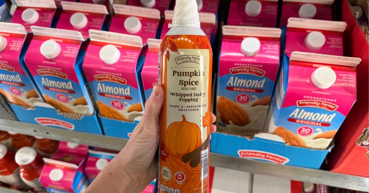 pumpkin spice whipped dairy topping