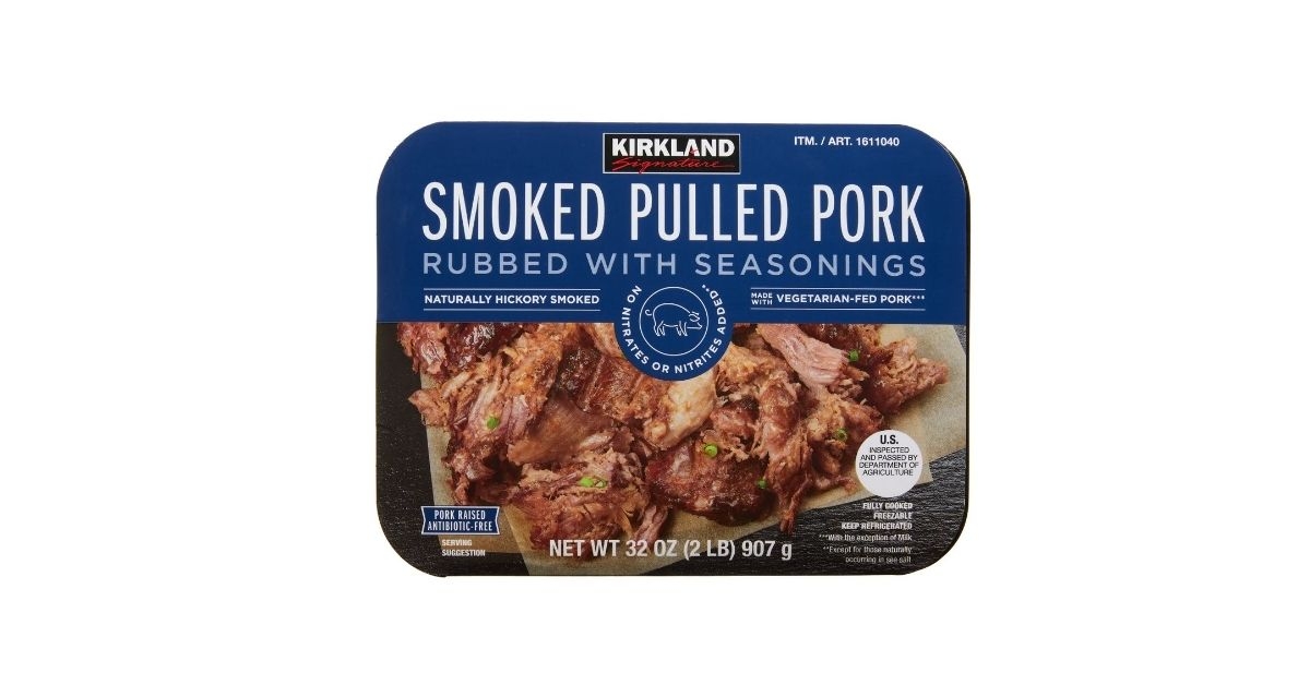 smoked pulled pork rubbed with seasonings