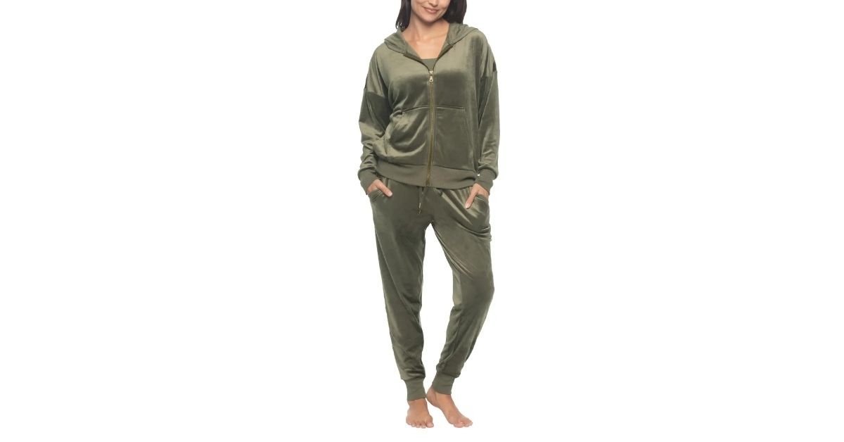Felina Women’s Velour Track Suit