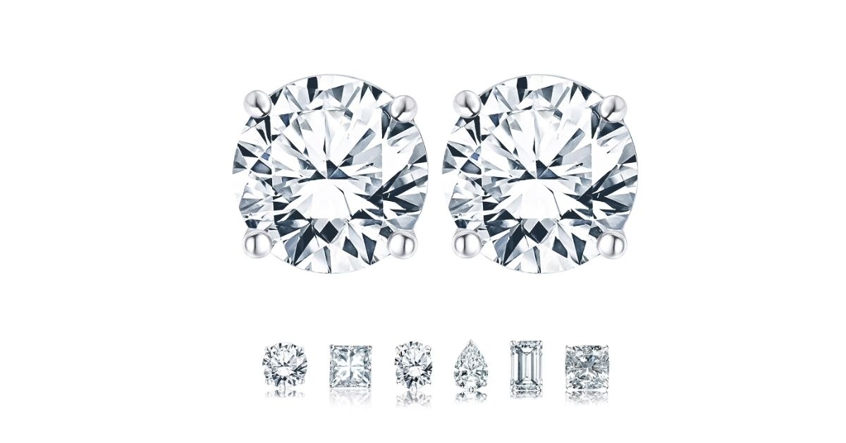 jeenmata moissanite stud earrings