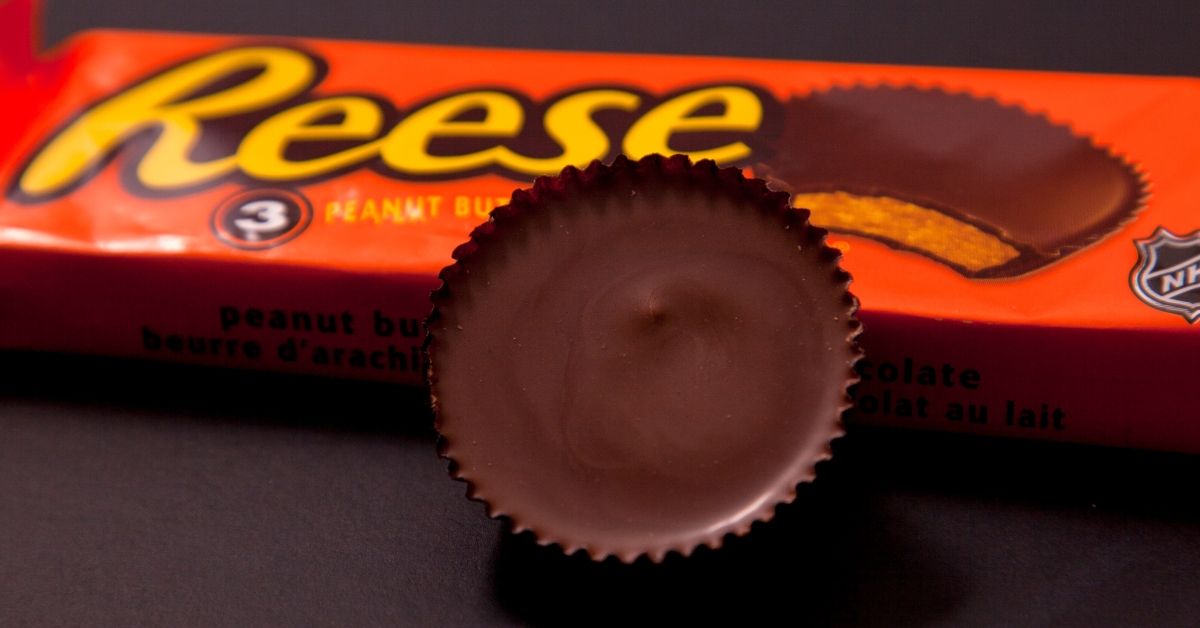 close up look of Reese's Peanut Butter Cup