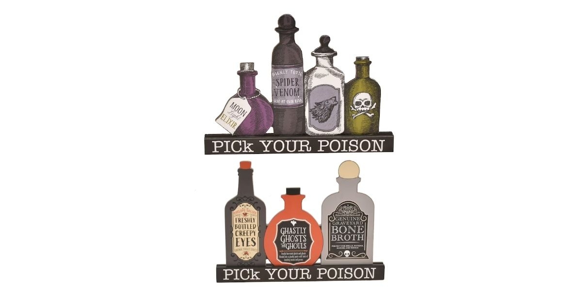halloween apothecary tabletop decoration