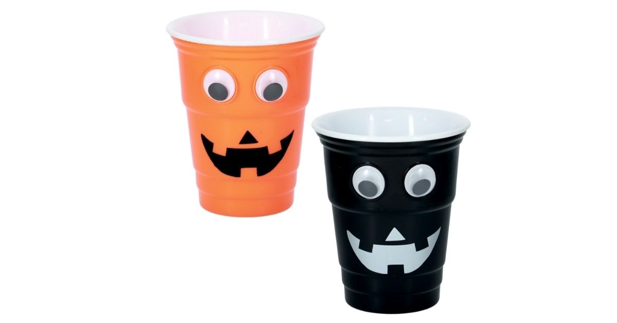 halloween googly eyed cup