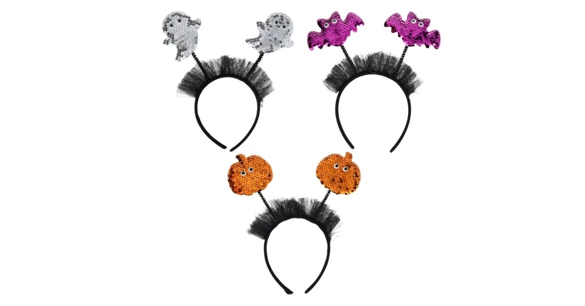 halloween sequin headband bopper