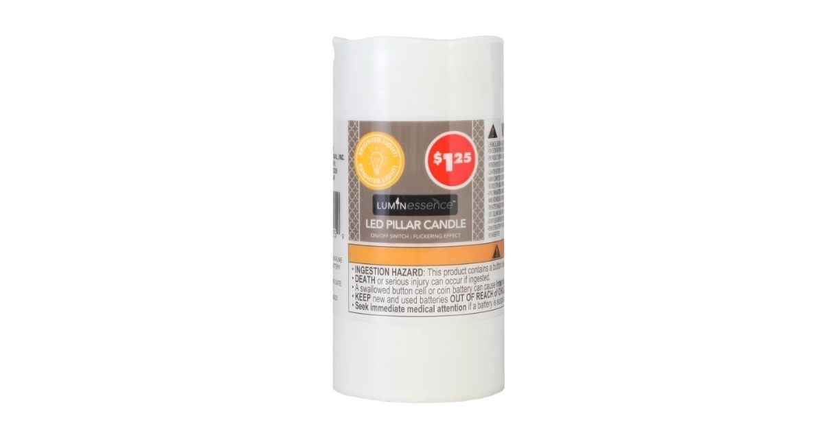 luminessence white led pillar candles