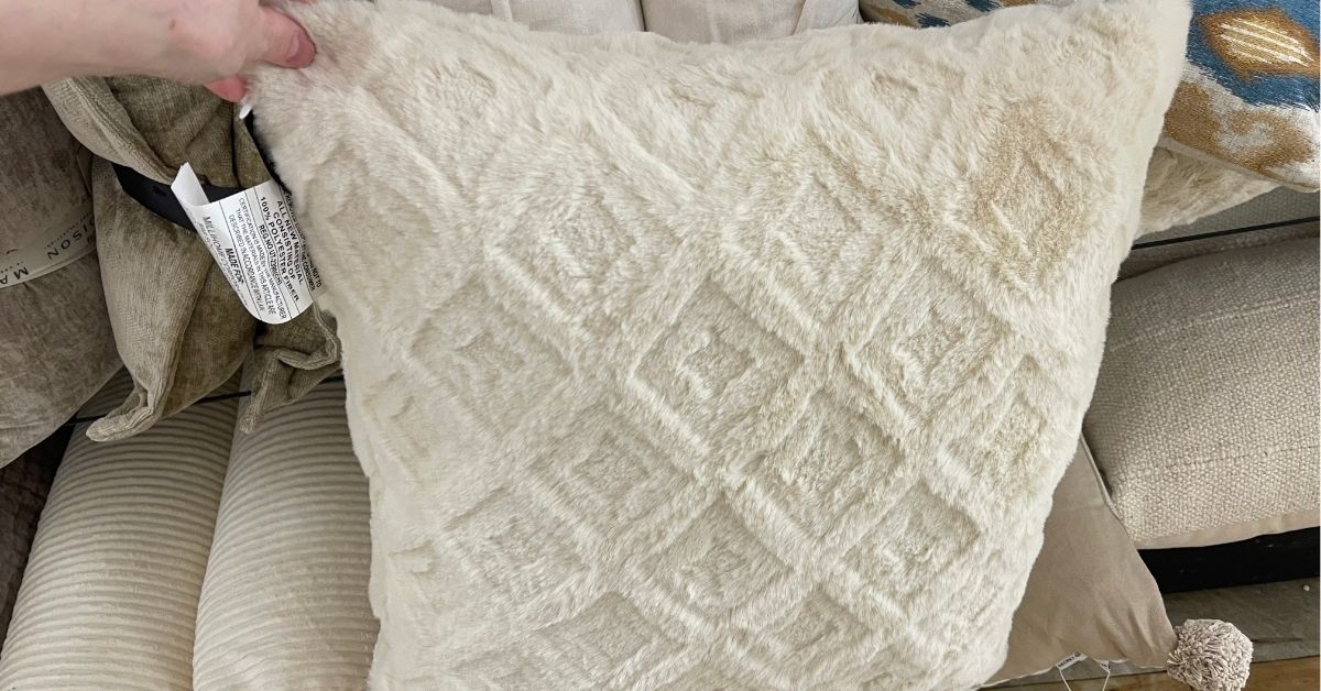 cream pillow