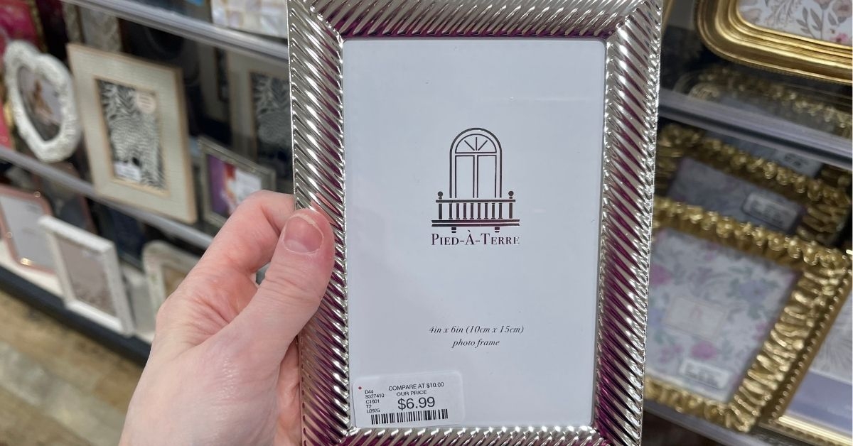 silver photo frame