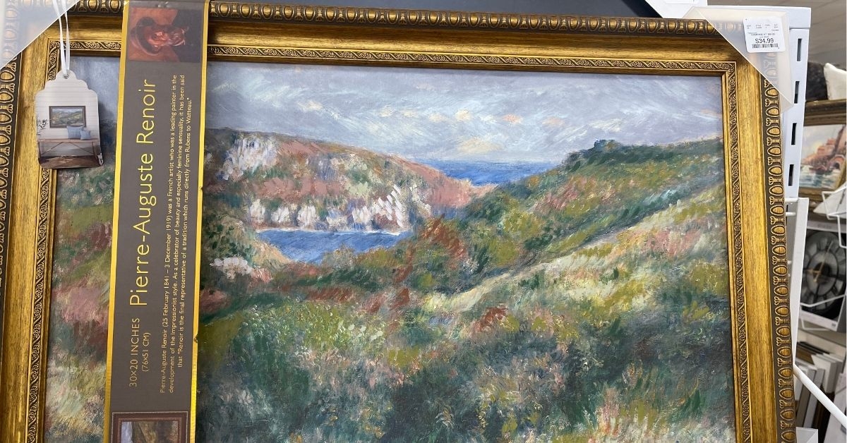 framed renoir art