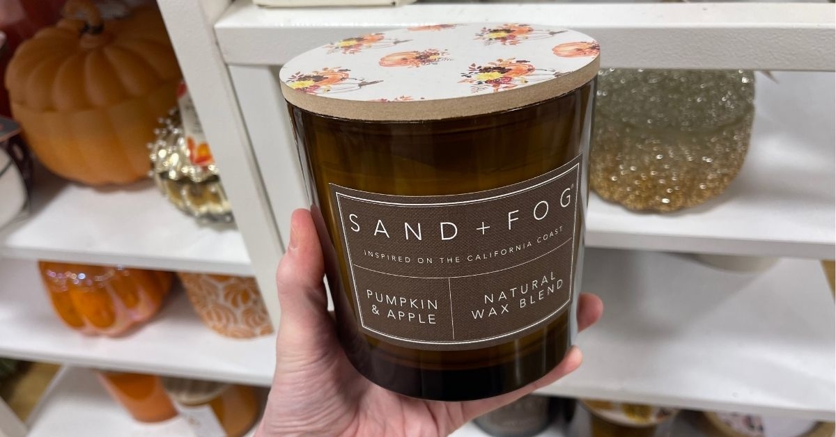 sand and fog jar candle