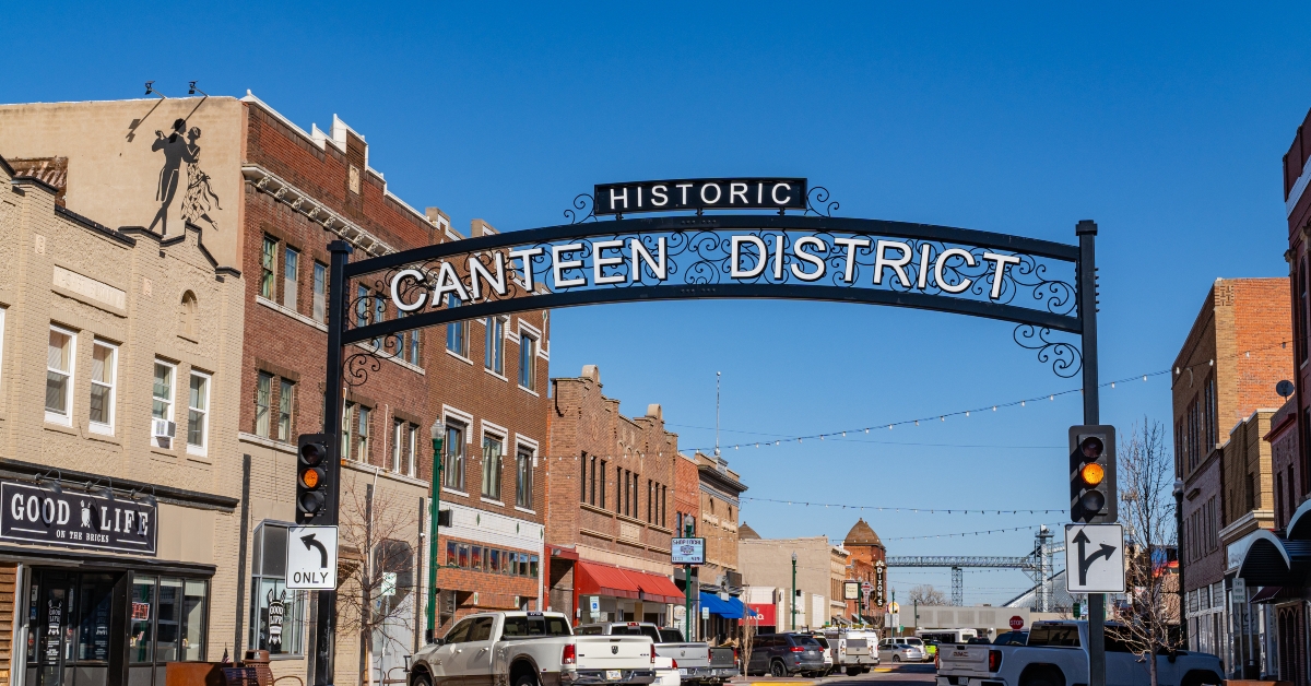 entrance to the historic canteen district