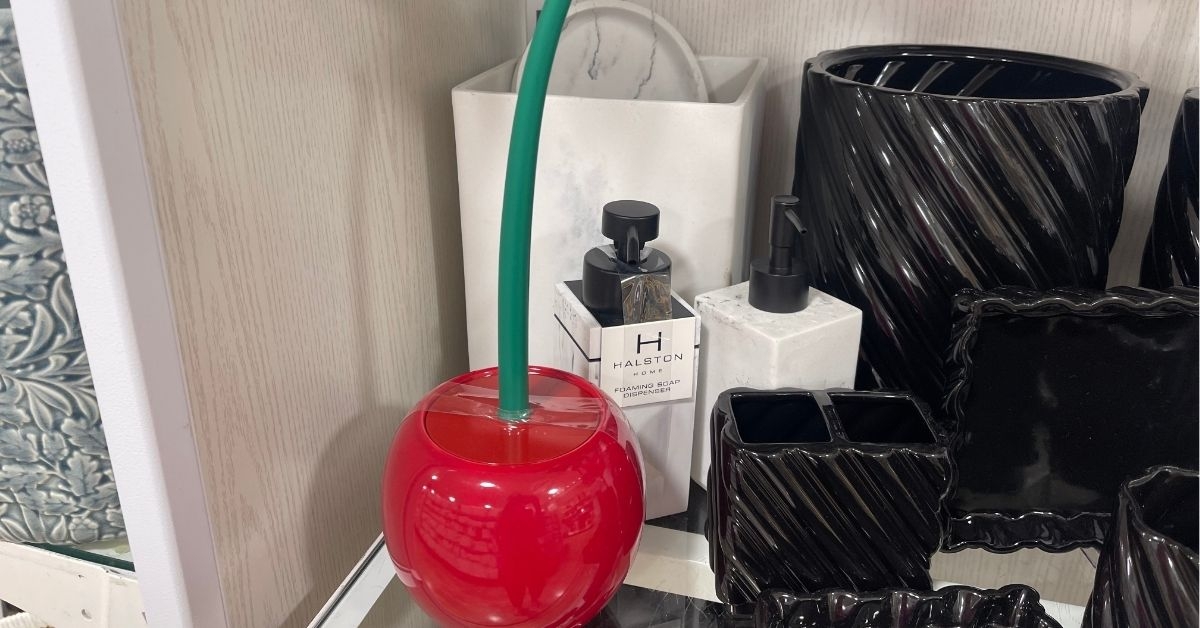 cherry toilet brush