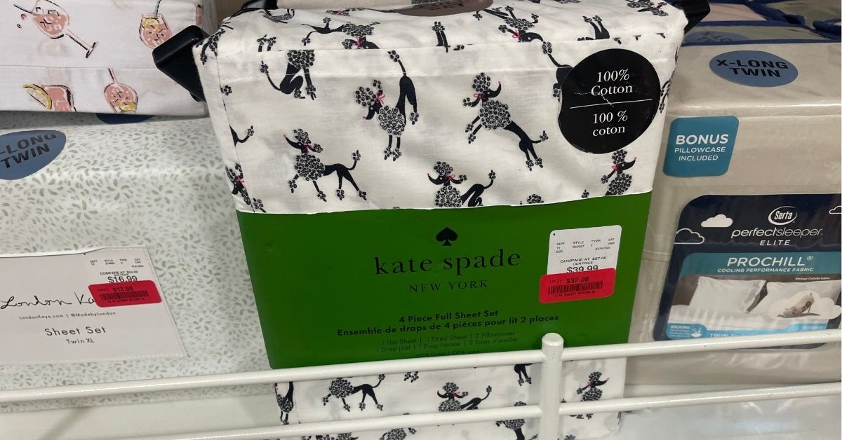 kate spade poodle sheets