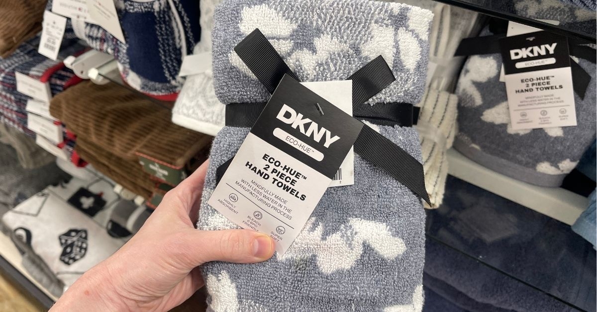 dkny eco hue hand towels
