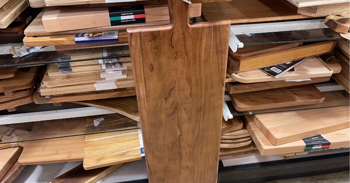 oversized wood cutting board