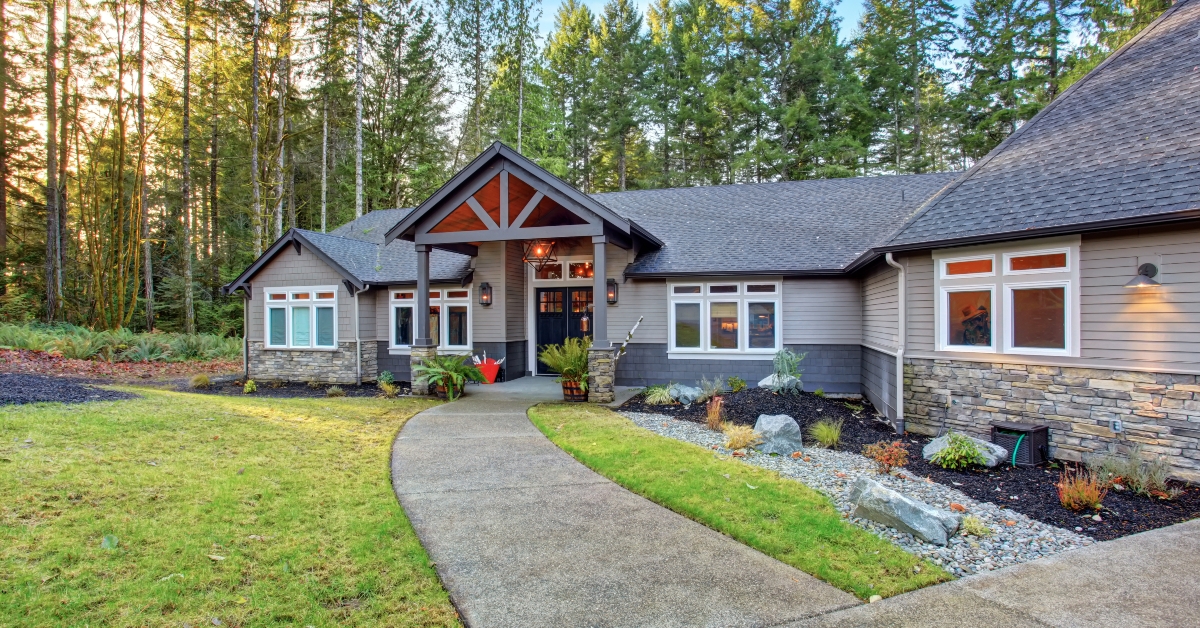 Beautiful house with driveway