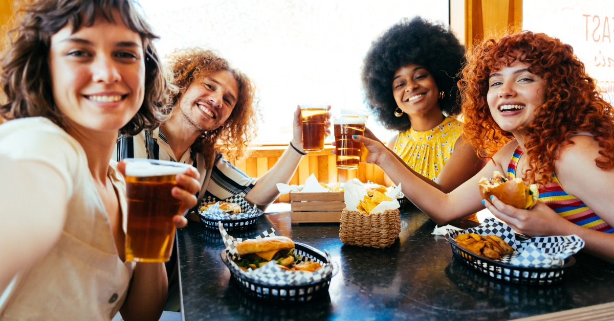 Multiracial young people bonding