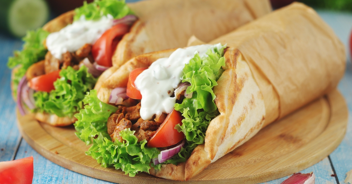 A traditional dish of Greece - gyros