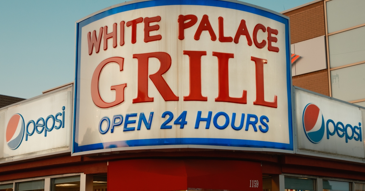 White Palace Grill vintage sign, Chicago, Illinois