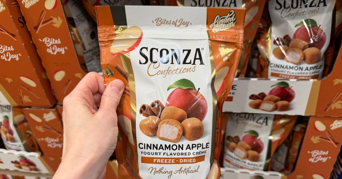 sconza confections cinnamon apple yogurt flavored creme