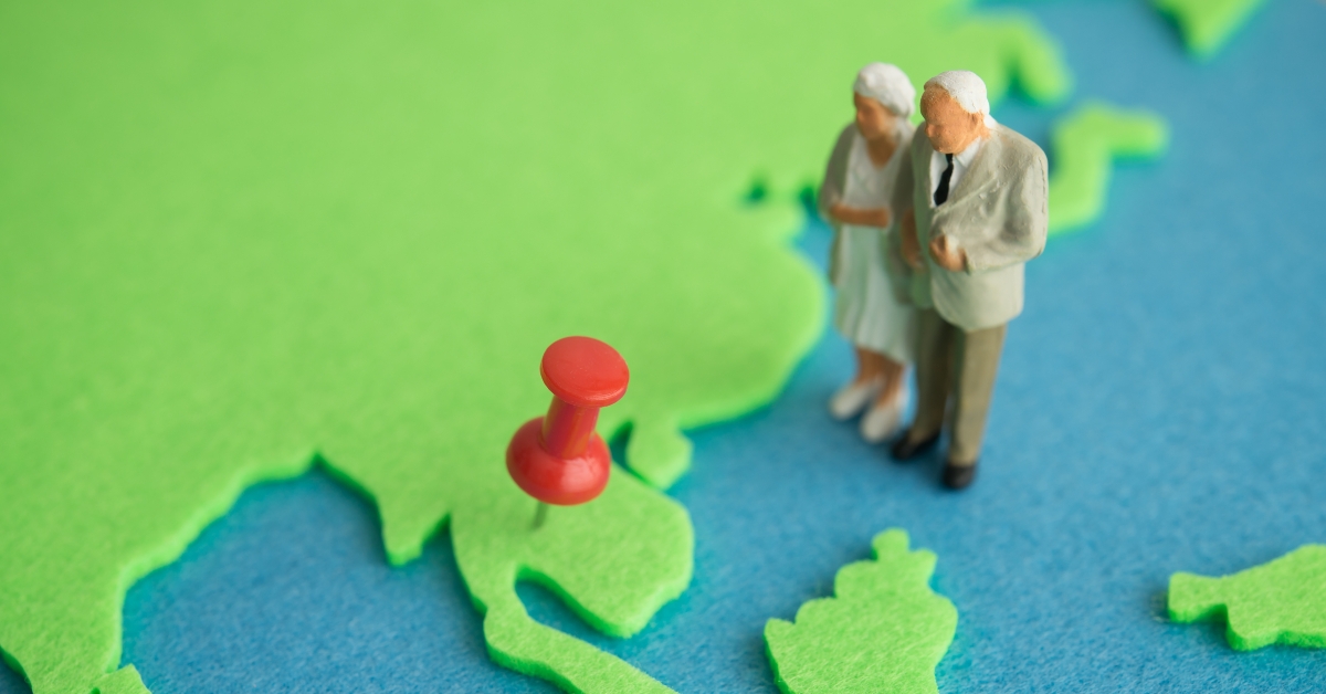 map for retirement abroad