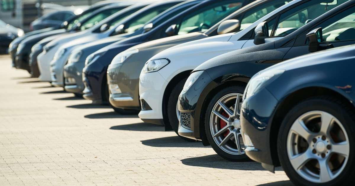 row of used cars