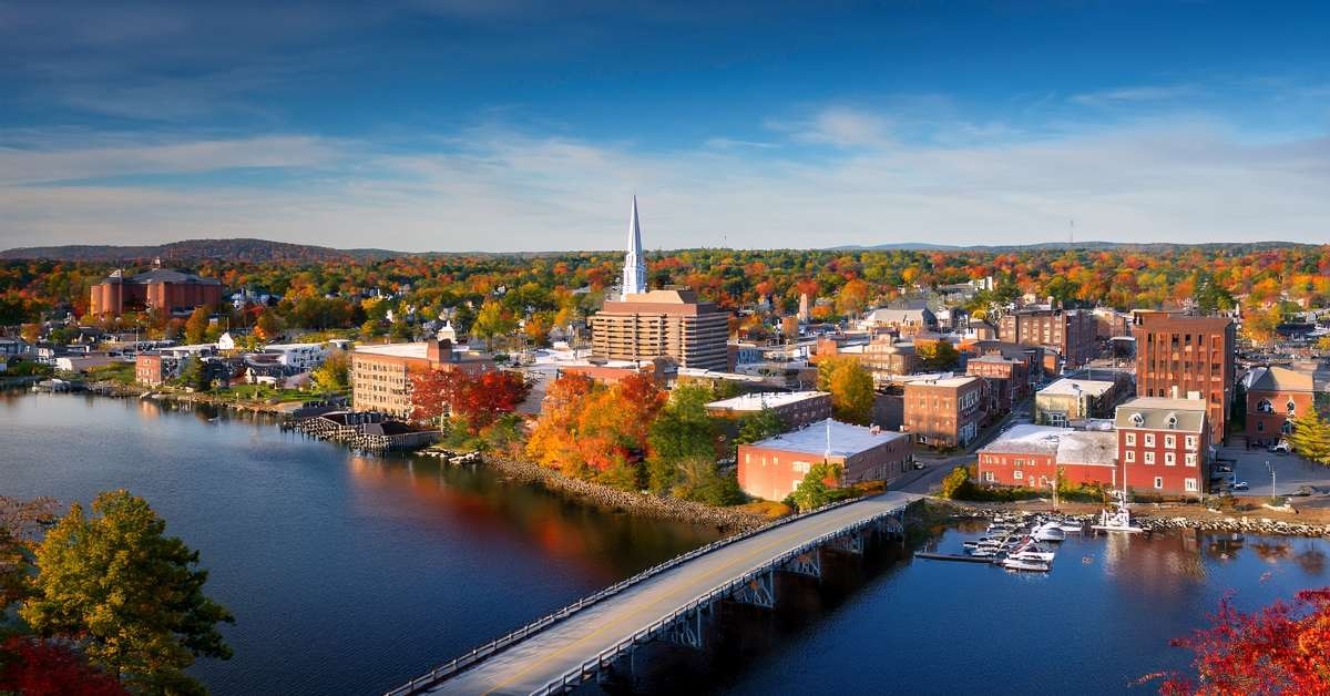 small city skyline lewiston maine