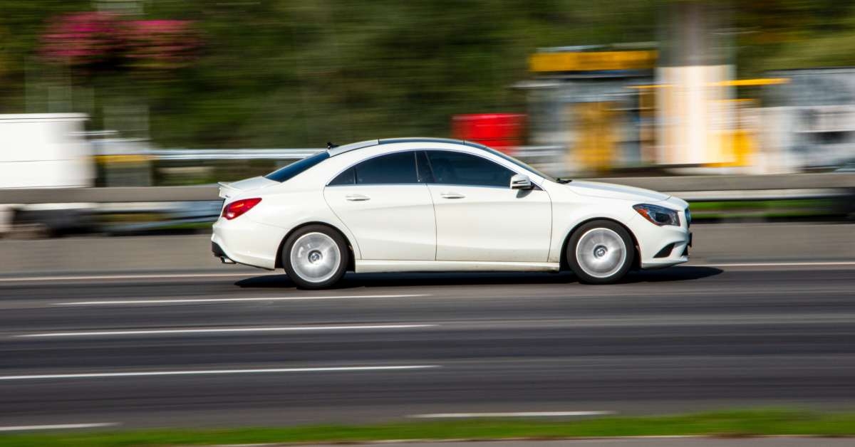 white mercedes benz cla class