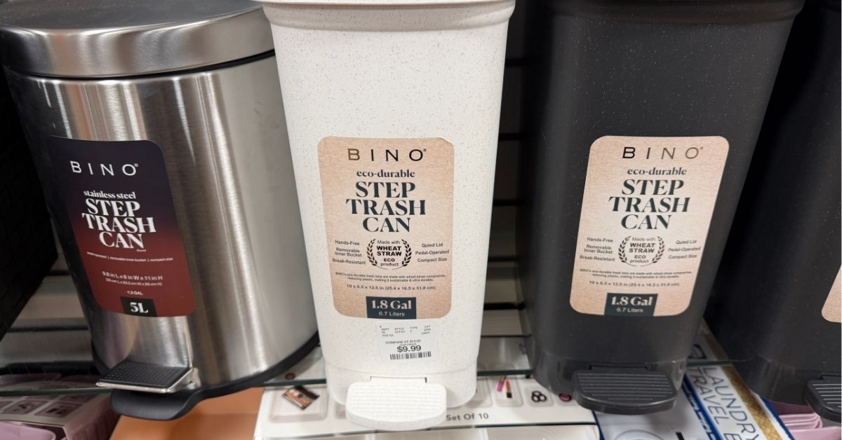 bino eco durable step trash can