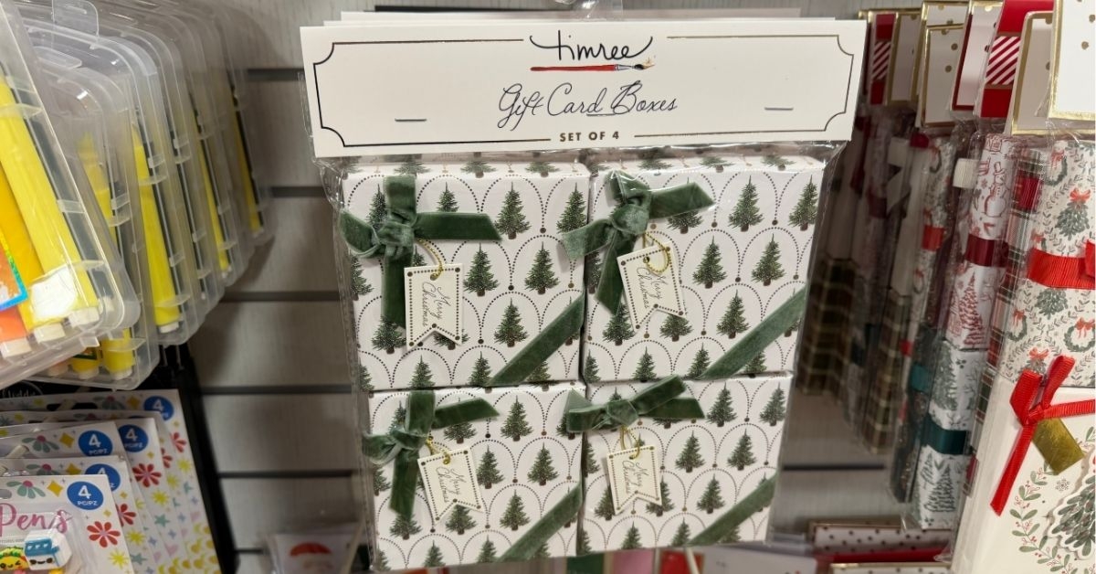 timree gift card boxes