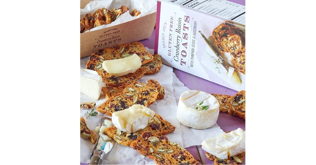 gluten free cranberry raisin toasts