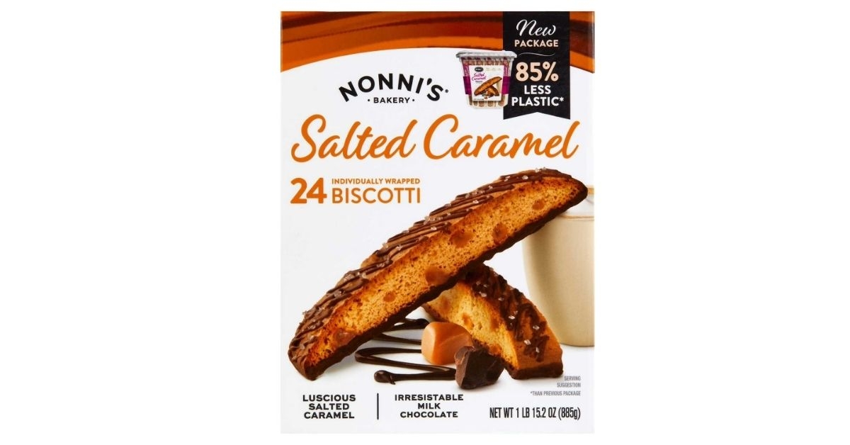 nonnis salted caramel biscotti