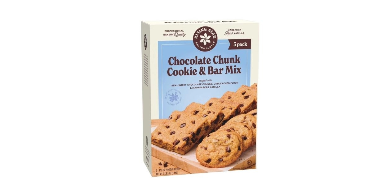 rising star baking supply cookie bar mix