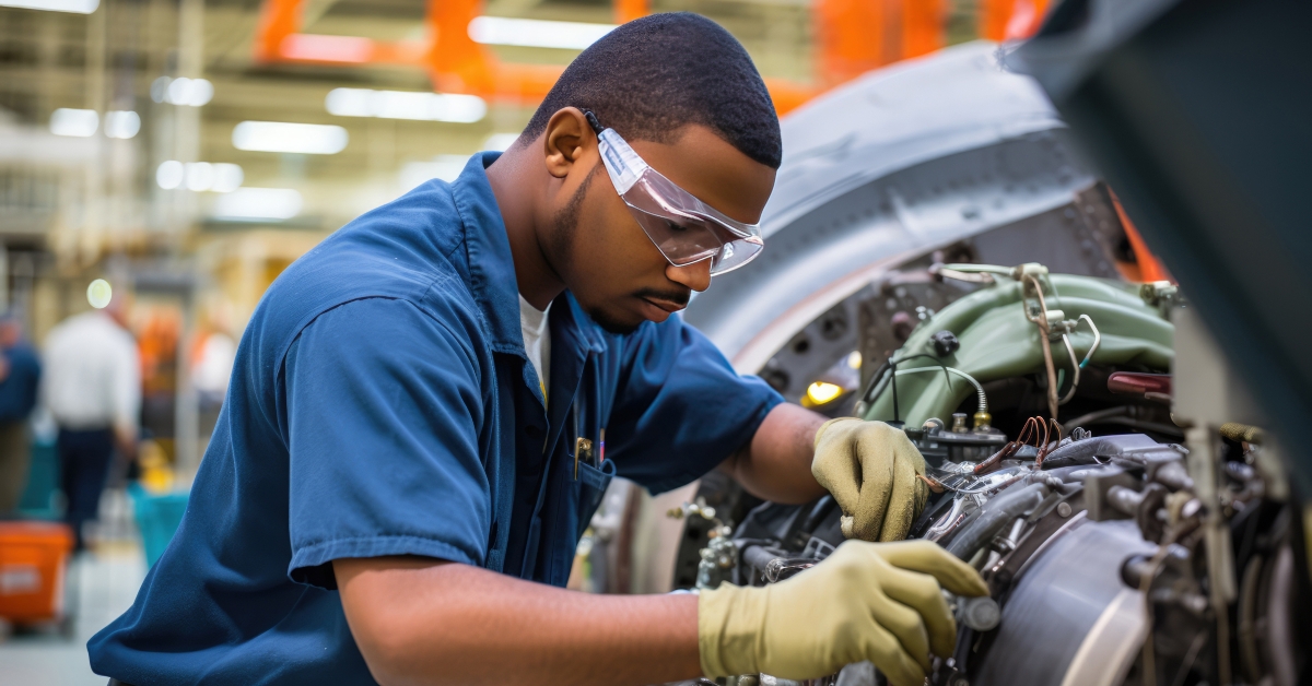aircraft manufacturing worker 