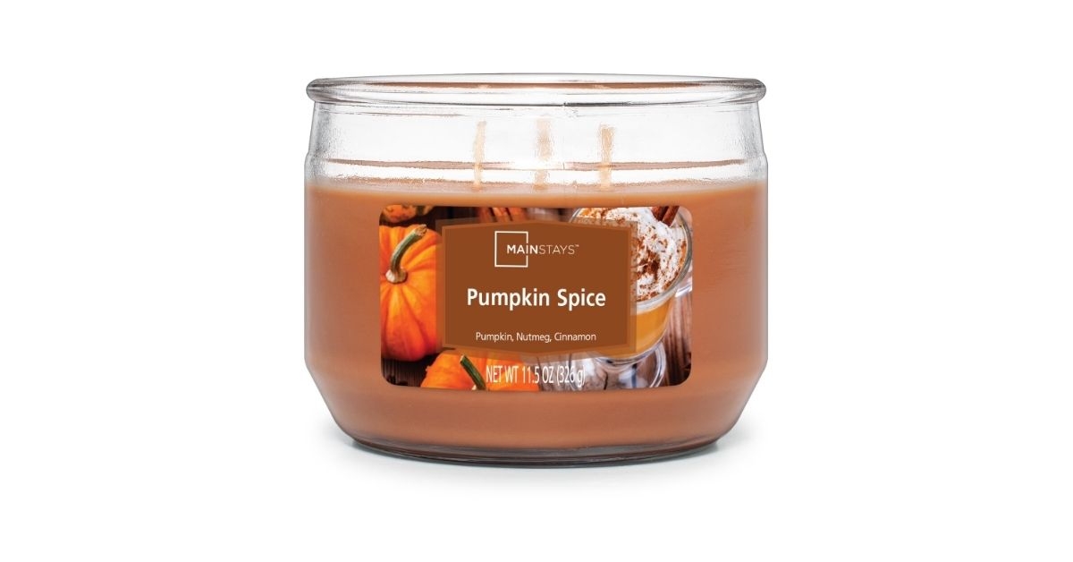 pumpkin spice scented candle