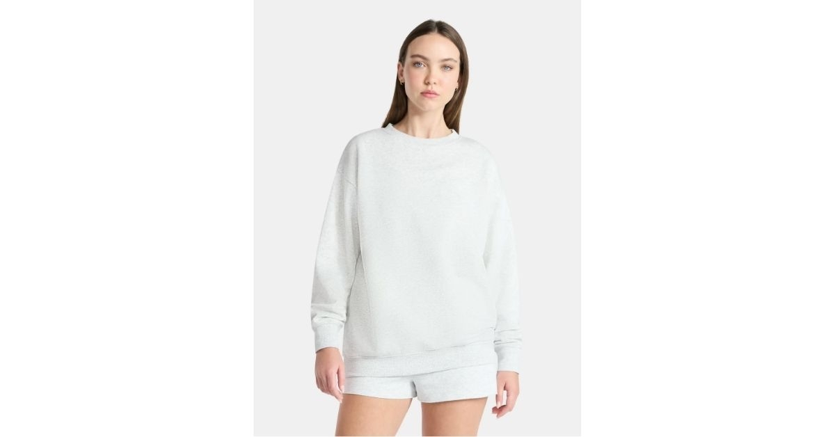 womens fleece oversized sweatshirt