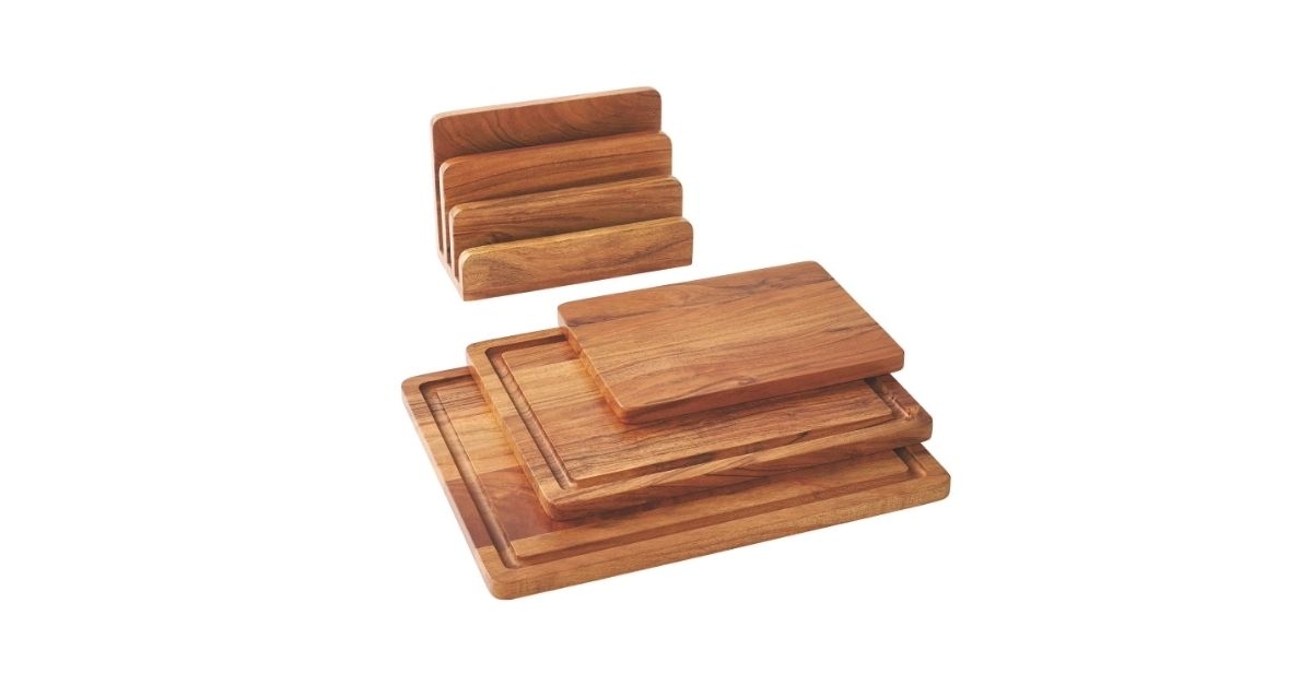acacia wood cutting board set