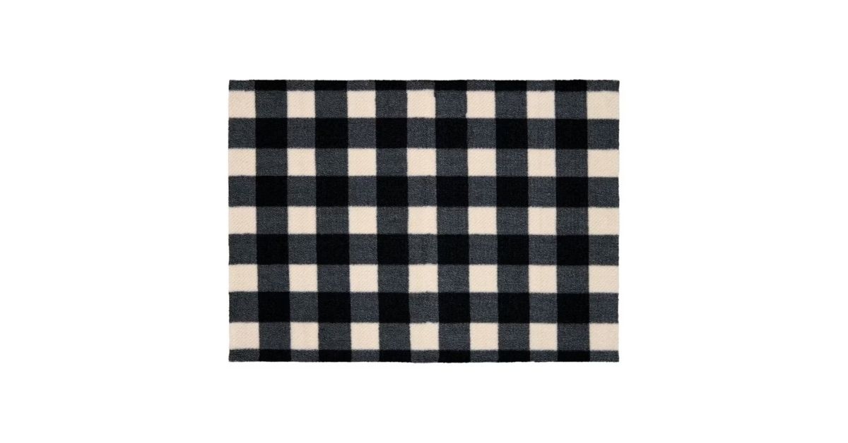 artisan accent rug buffalo plaid